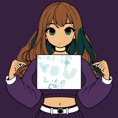 girl holding a blank sign in a long sleeve crop top