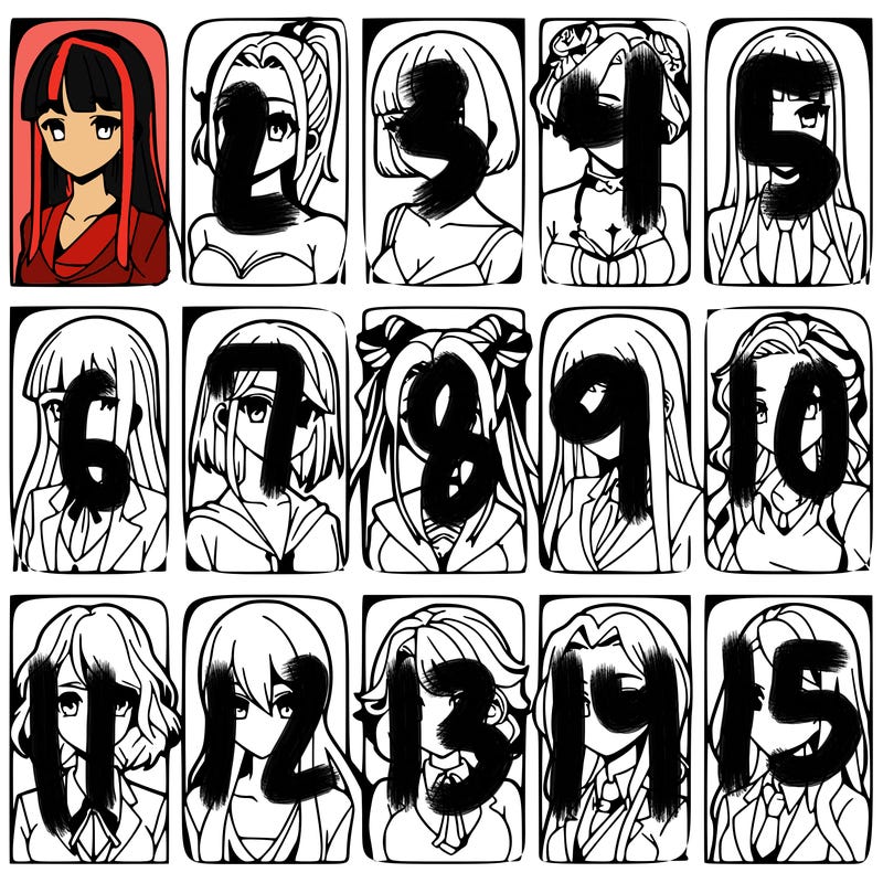 girls that look diffrent anime