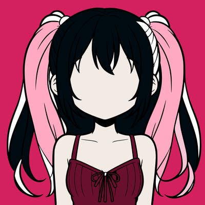 drawing an anime girl without a face