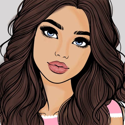 beautiful realistic girl