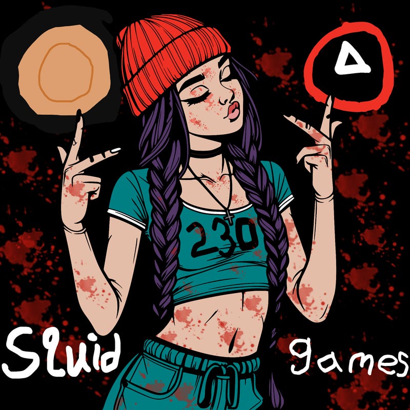 realistic teenage girl with braids and a beanie and crop top doing 🫶🏼