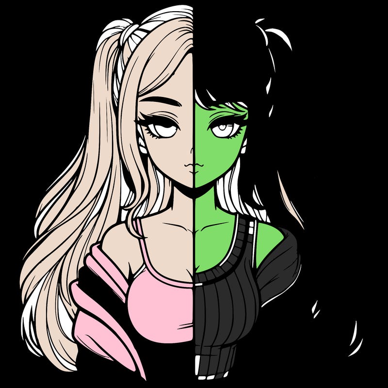 realistic girl split