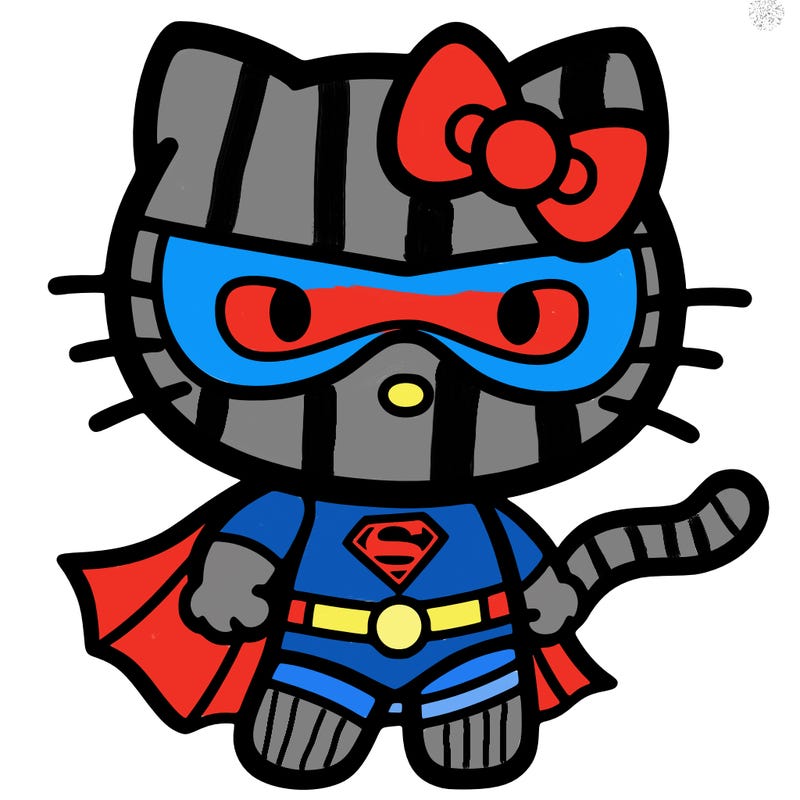super hero hello kitty