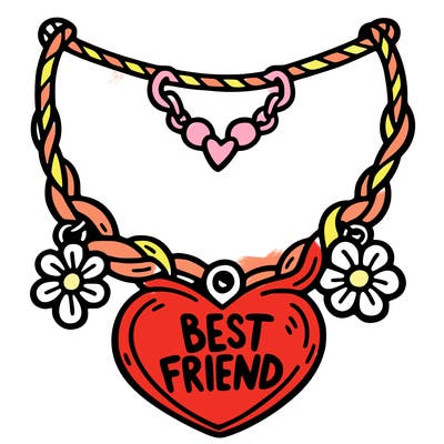 best friend necklace
