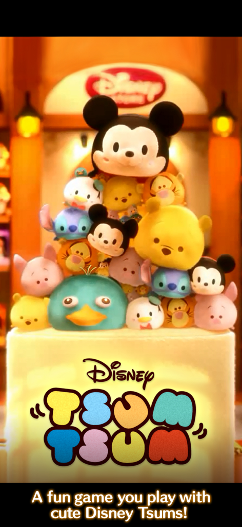 Una pila de adorables personajes Tsum Tsum de Disney, incluyendo Mickey Mouse y Winnie the Pooh.