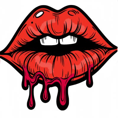 lips that look realistic and drip
