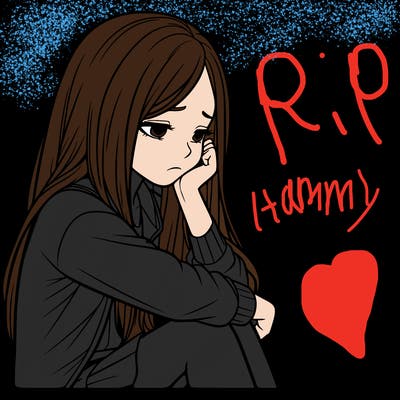 a realistic girl with depression