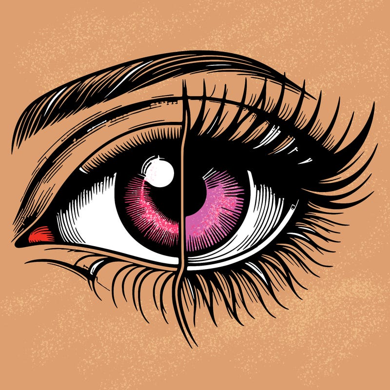 realistic eye split