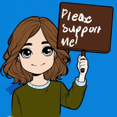 realistic girl holding up a sign