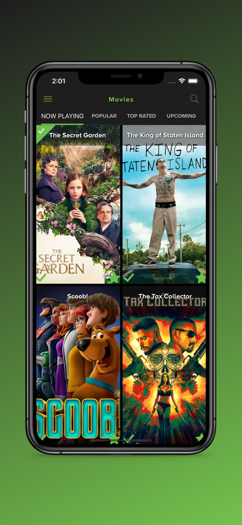 123Play Pro - 123Play Pro app showing now playing movies on iPhone