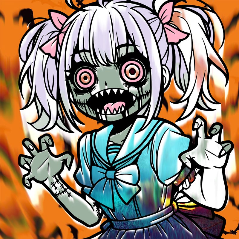 scary anime girl