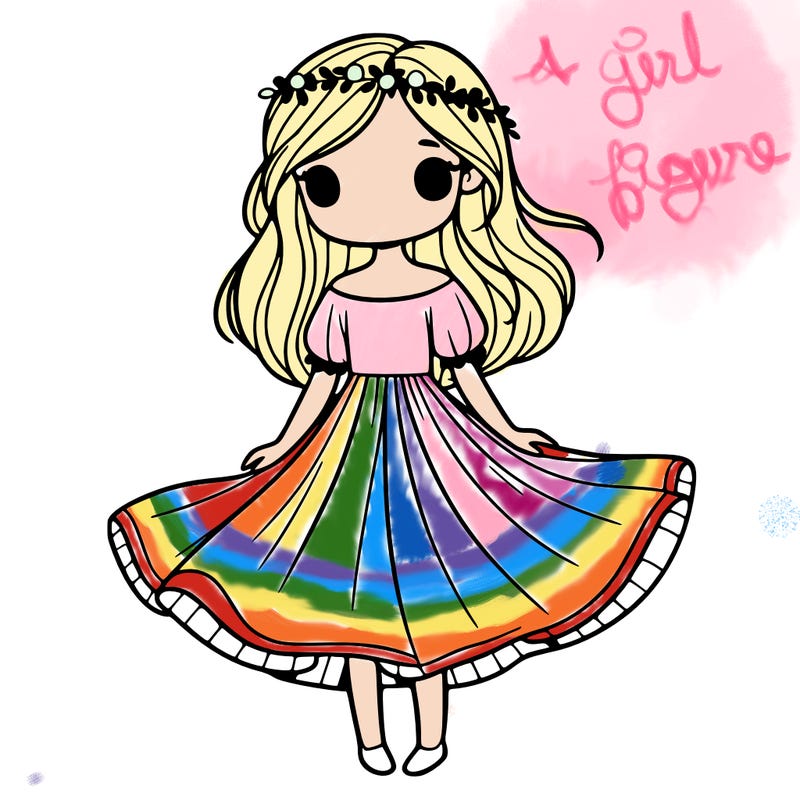 girl with flowy dress