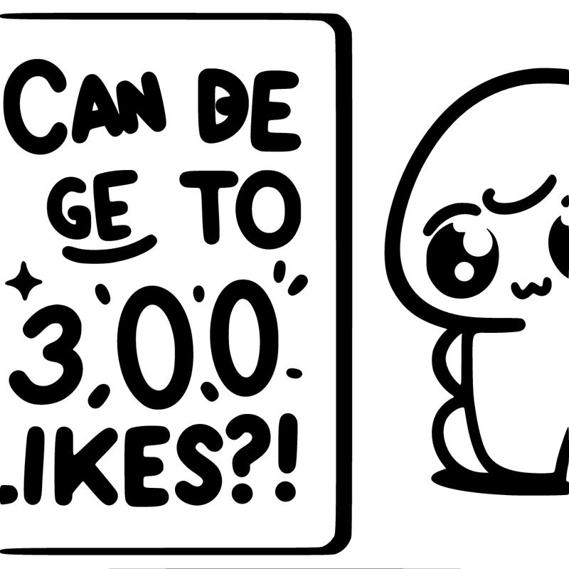 can we get to 300 likes!?