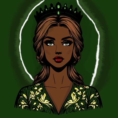 realistic beautiful queen