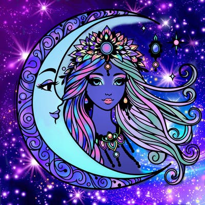 moon goddess realistic