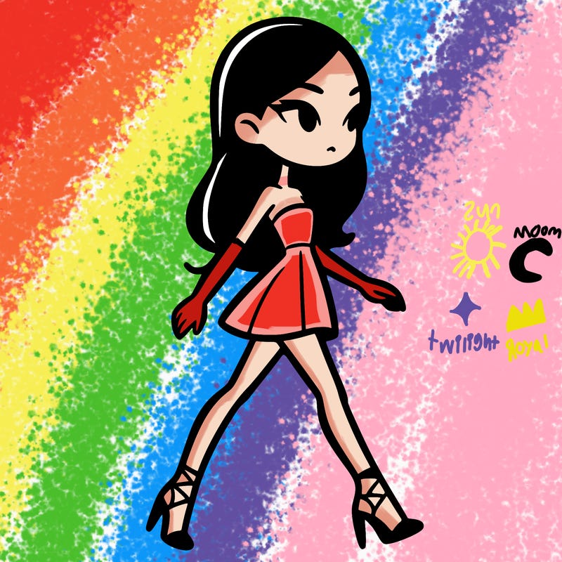 super model on runway