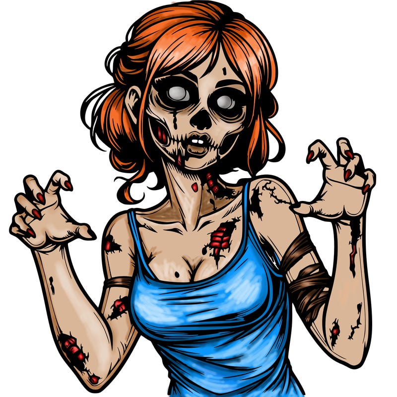 realistic zombie girl