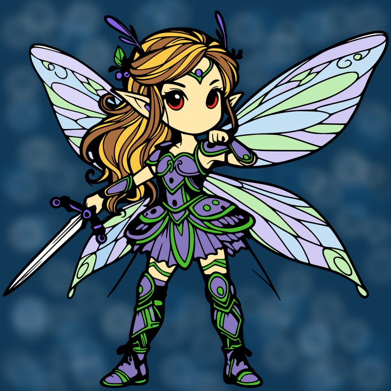 fantasy fairy warrior