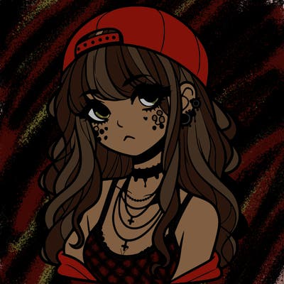 scene girl aesthetic