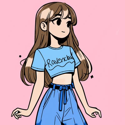 girl in a cute crop top