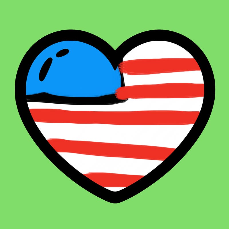 a blank heart