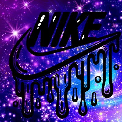 dripping nike logo