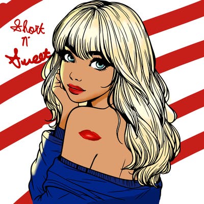 realistic girl with bangs looking over her shoulder