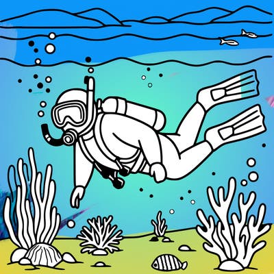 scuba diverse in the ocean