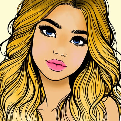 beautiful realistic girl