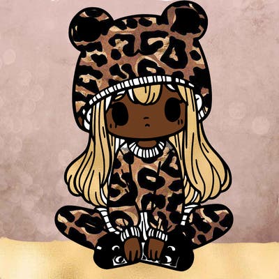 a girl wearing a frog hat and some frog socks