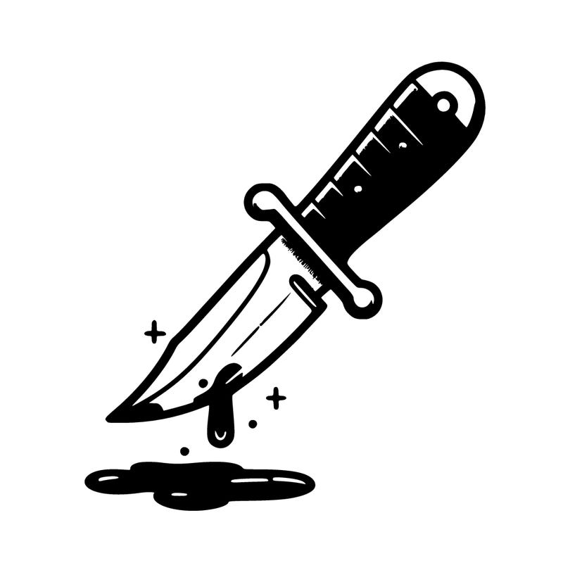 knife with blood