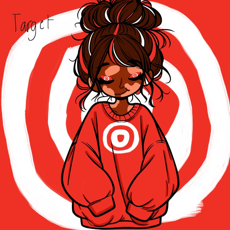 girl with baggy sweatshirt and messy bun