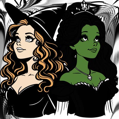 'elphaba and glinda (realistic)