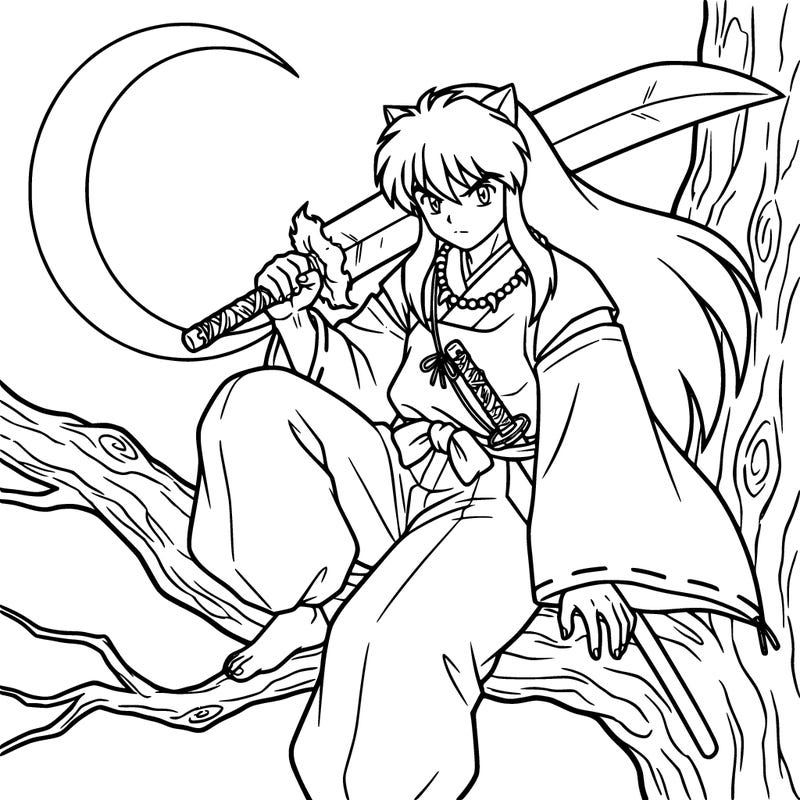 inuyasha in the moonlight