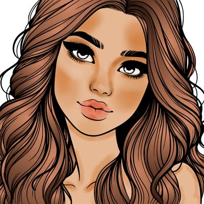 beautiful realistic girl