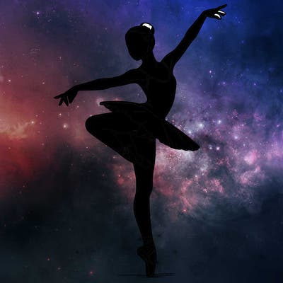 realistic person doing ballet