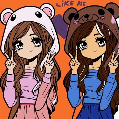 teen girl in animal costume