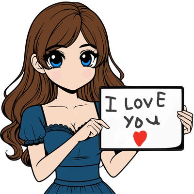 realistic pretty girl holding blank sign