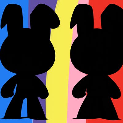 purple human bunny named jax