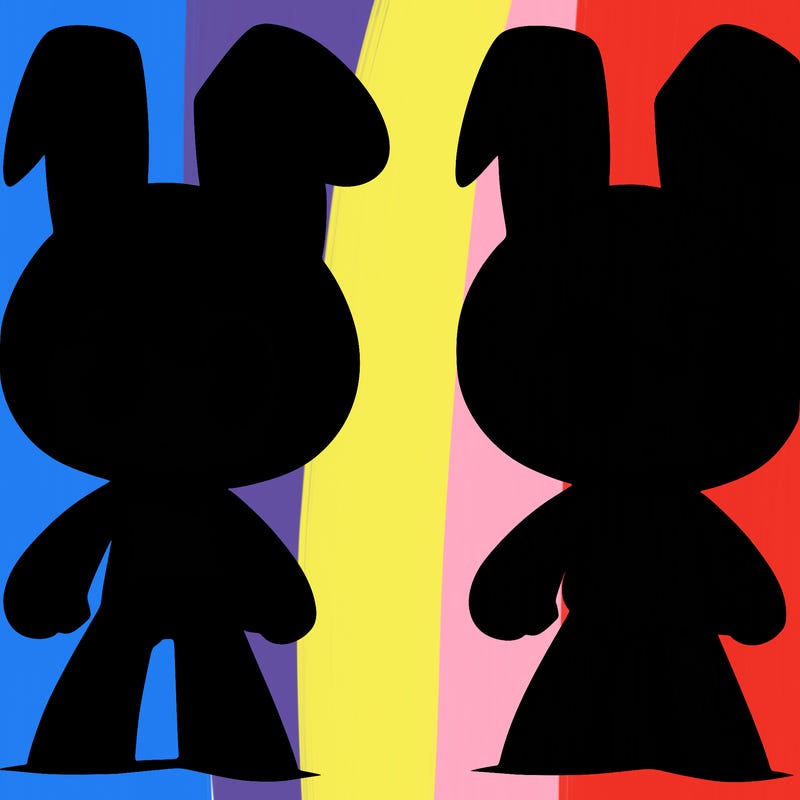 purple human bunny named jax