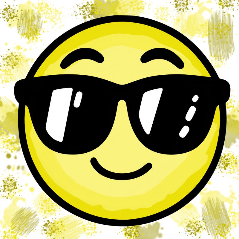 emoji with sunglasses