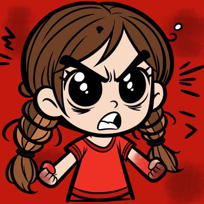 angry girl