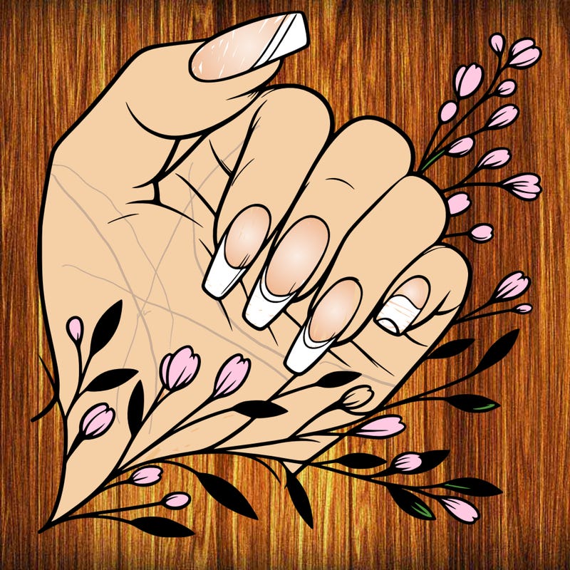 nails with french tip