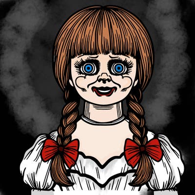 annabelle creepy doll adult