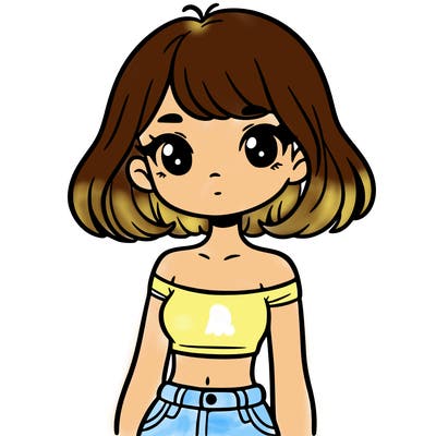 girl in a cute crop top