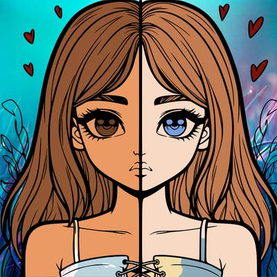 realistic girl split