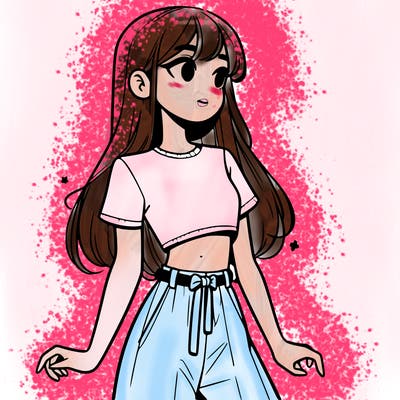 girl in a cute crop top