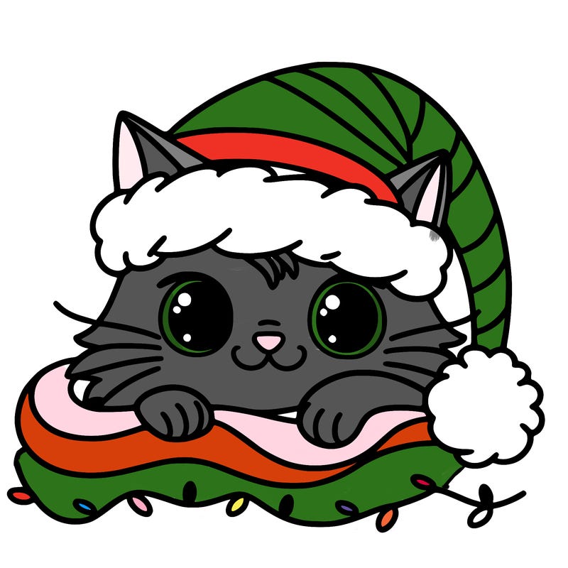cat christmas