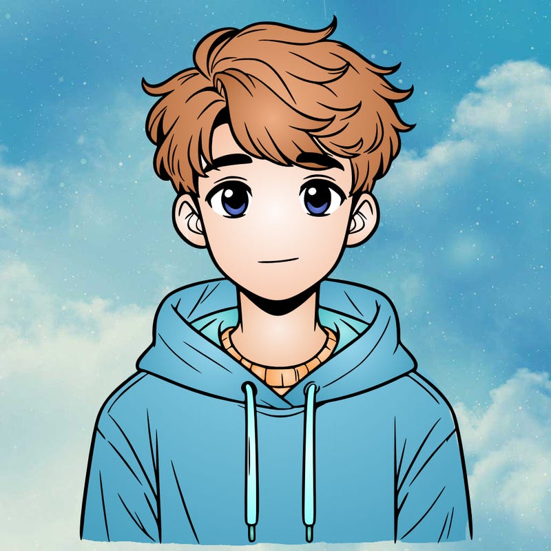 teenager boy with sweatshirt