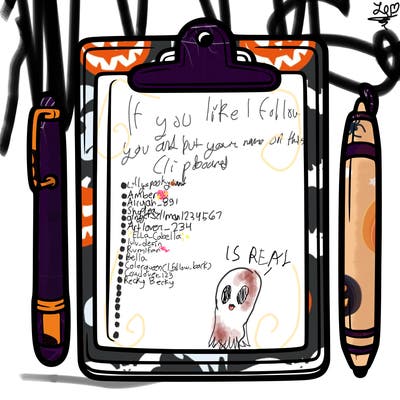 blank clip board with pen